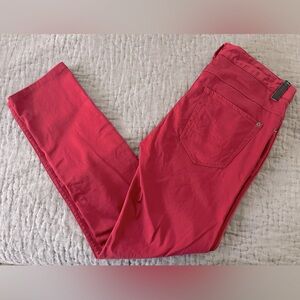 Zara Men's Red Chinos Pants Size 31 Menswear Business Casual Pockets